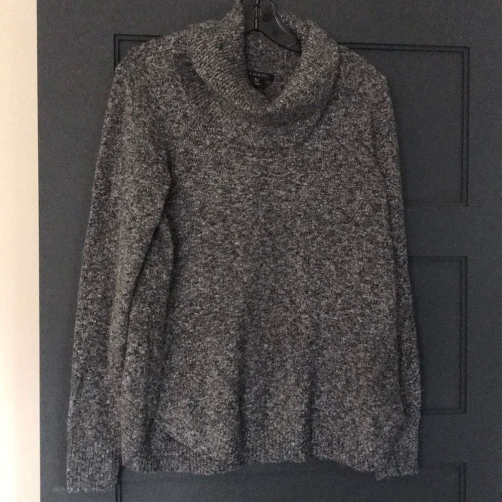 Tahari heathered black sweater